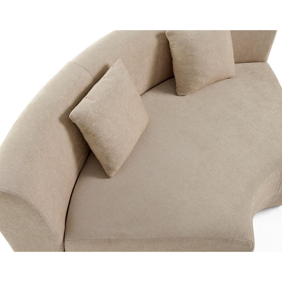 LISA DESIGN Ikare - module d'assise d'angle réversible - en tissu