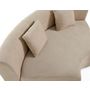 Voir la diapositive 5 : LISA DESIGN Ikare - module d'assise d'angle réversible - en tissu