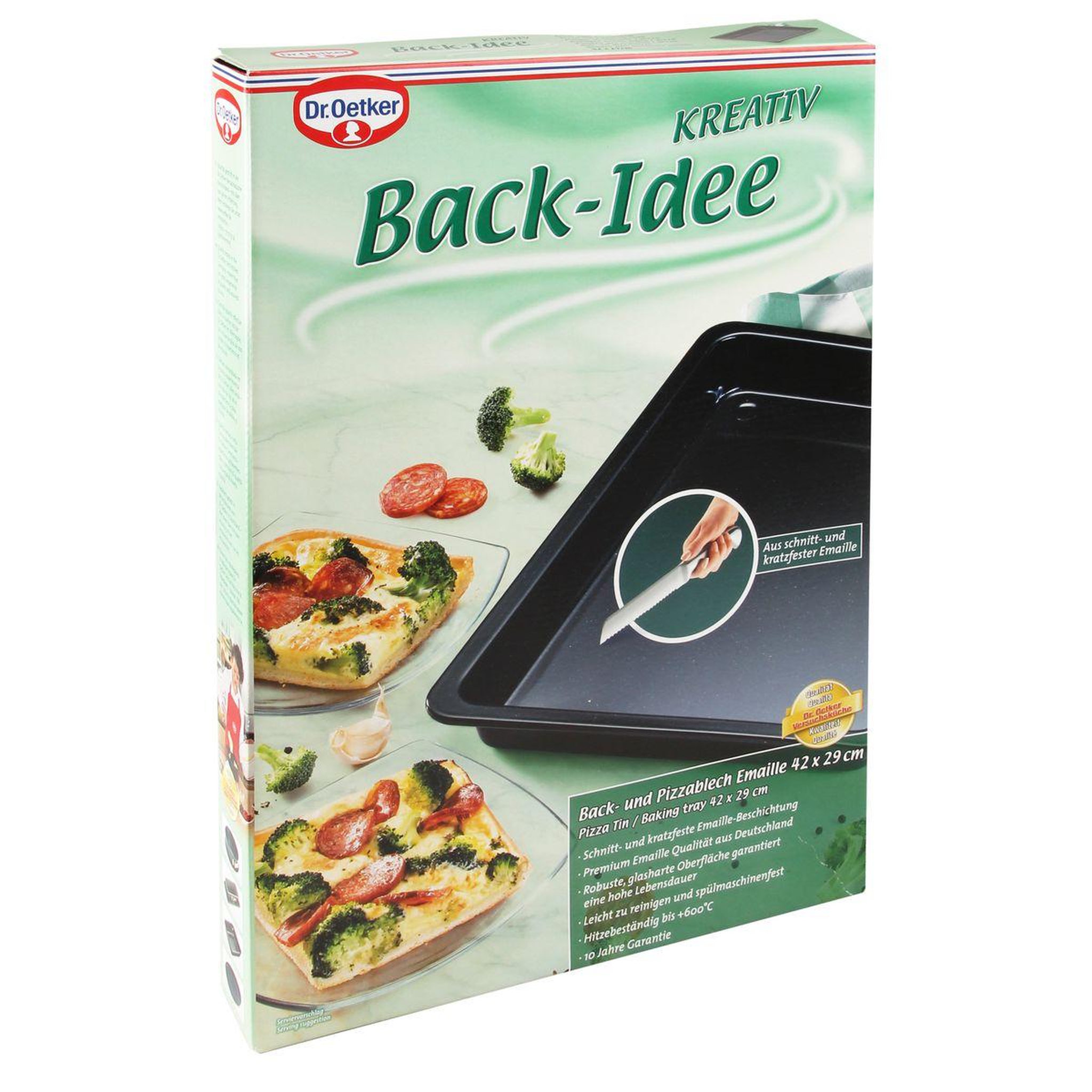 Voir la diapositive 5 : DR.OETKER Plat cuisson pizza au four dr oetker back-idee kreativ