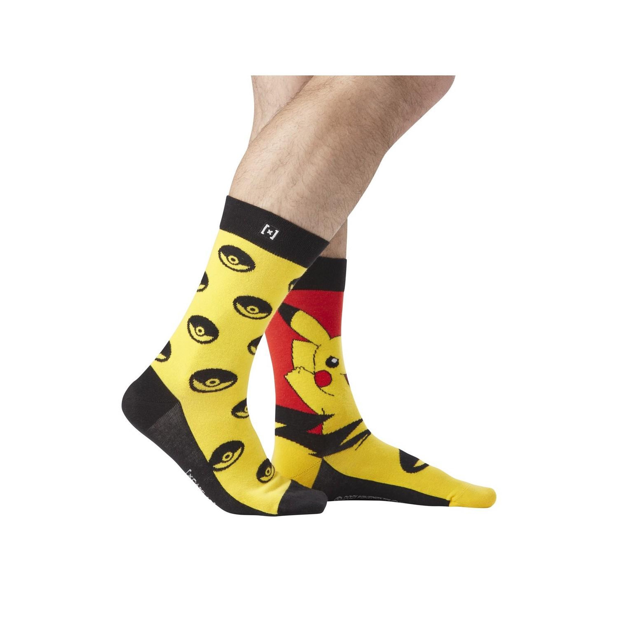 Voir la diapositive 4 : CAPSLAB Paire de chaussettes  de ville Pokémon Pikatchu