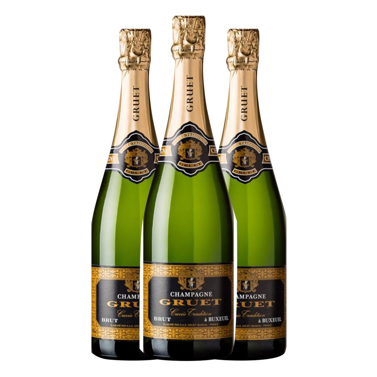 Gruet Lot de 3 Gruet Champagne Brut Tradition pas cher Auchan.fr