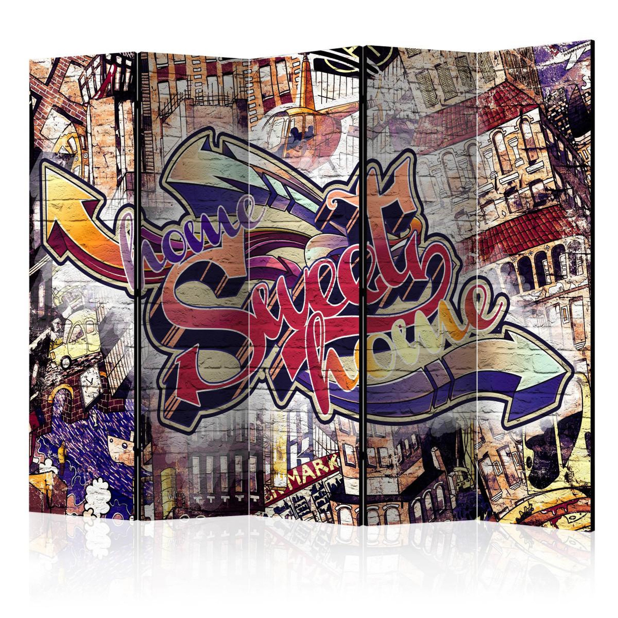 Paris Prix Paravent 5 volets  cool graffiti  172x225cm