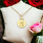 Voir la diapositive 3 : L'ATELIER D'AZUR Collier - Médaille Ange Or Jaune - Chaîne Dorée et Gravure Offerte