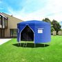 Voir la diapositive 2 : JUMP4FUN Tente cabane pour trampoline 12FT-366cm - Bleu