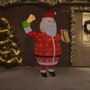 Voir la diapositive 1 : VIDAXL Decoration de Noël Figurine Pere Noël LED Tissu de luxe 180 cm