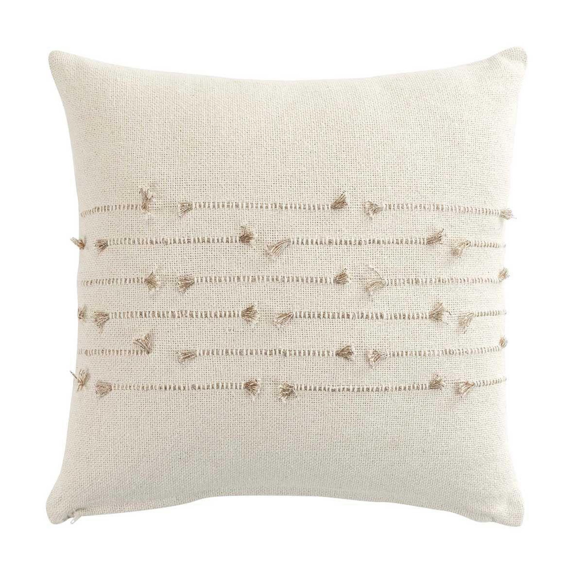 Douceur d'Intérieur Coussin déco  golden sunset  40x40cm naturel
