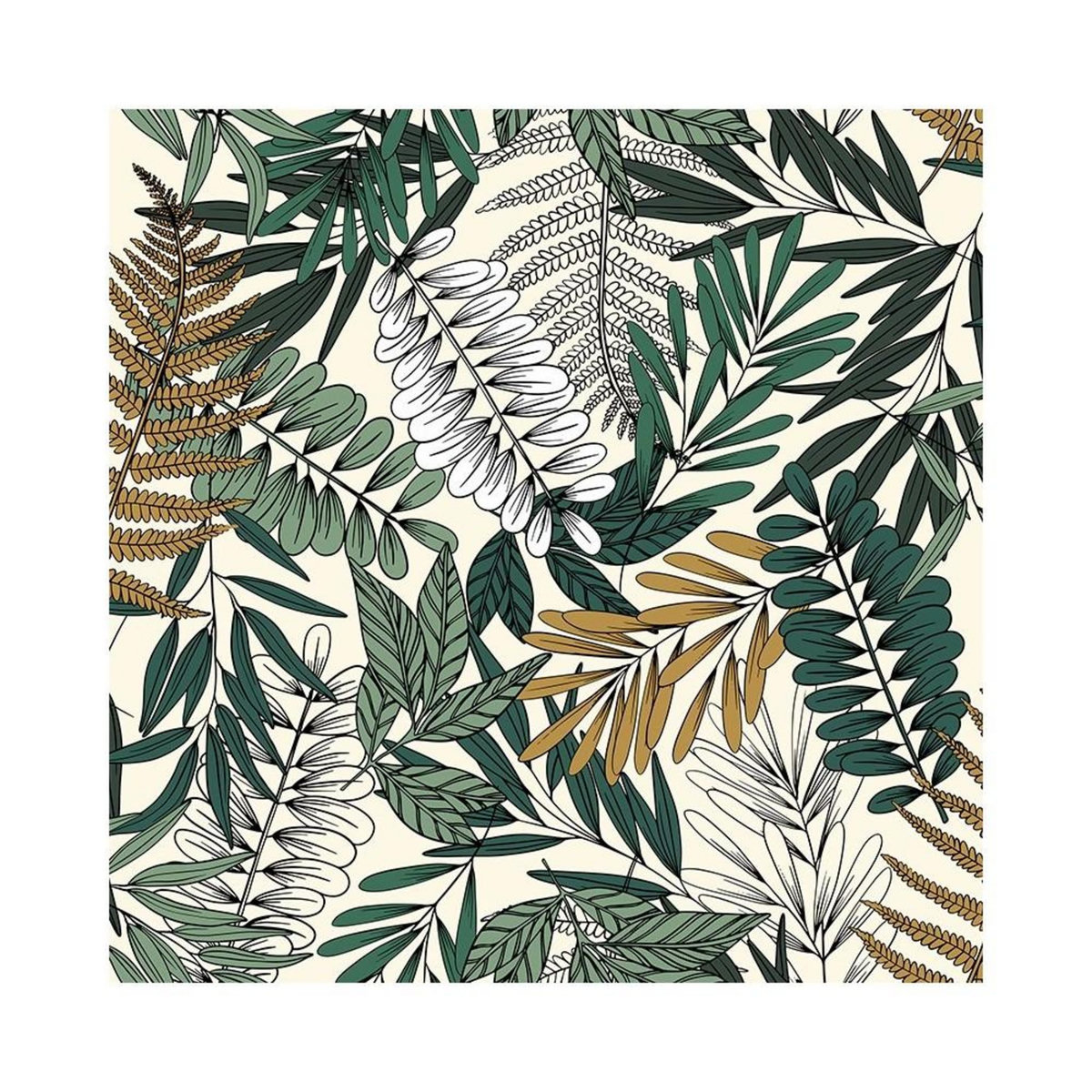 ATMOSPHERA Housse de couette 220x240 Tropik + 2 taies 100% coton 57 fils