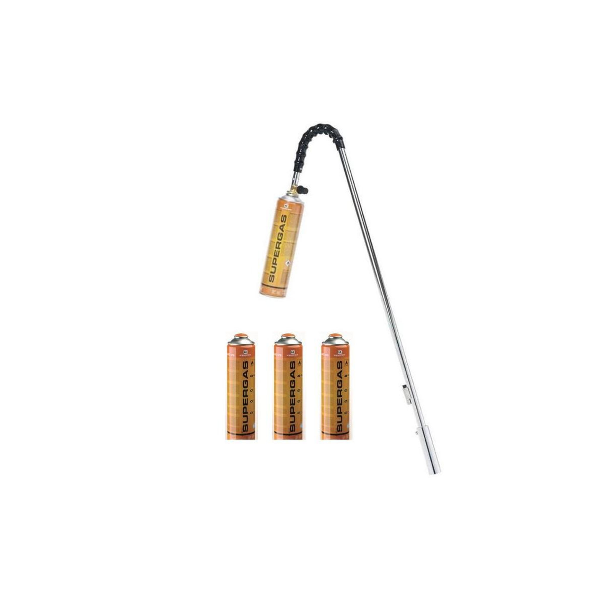 Kemper Désherbeur thermique brule herbes + 4 cartouches de gaz 330gr kemper