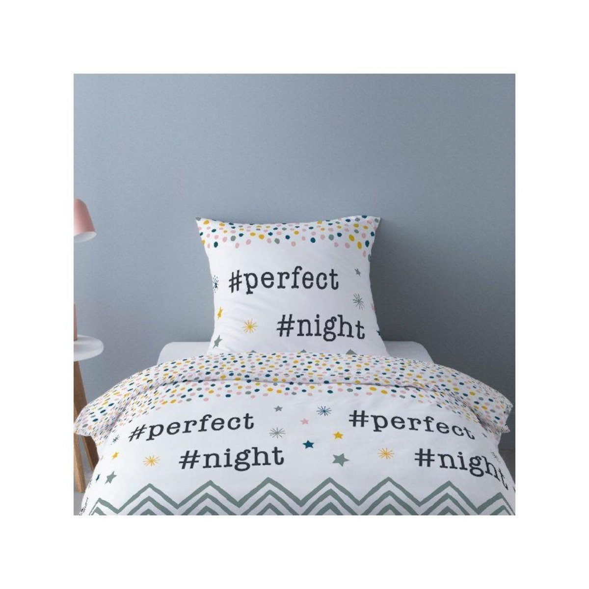 Dourev Housse de couette 140x200 Perfect Night + 1 taie