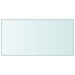 VIDAXL Dessus de table Transparent 50x100 cm Verre trempe