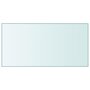 Voir la diapositive 1 : VIDAXL Dessus de table Transparent 50x100 cm Verre trempe