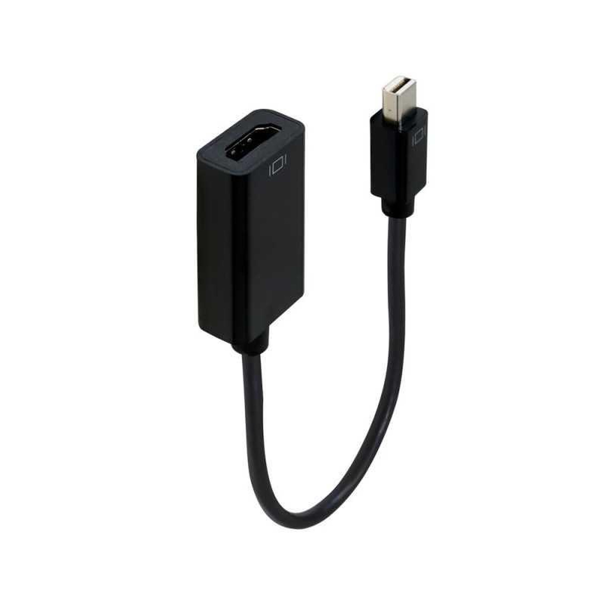 Câble adaptateur Mini DisplayPort vers HDMI noir 20 cm
