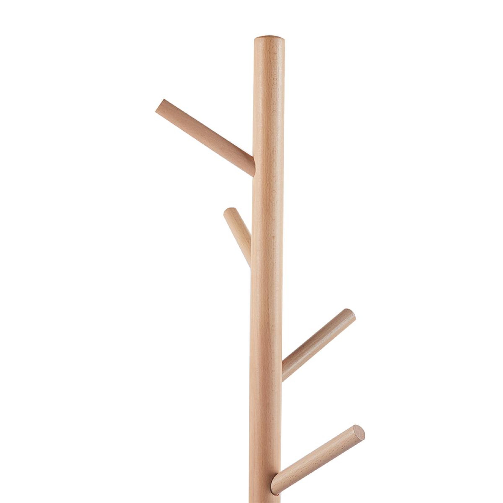 Voir la diapositive 3 : JLC KREATION Porte-manteaux moderne bois et blanc lova