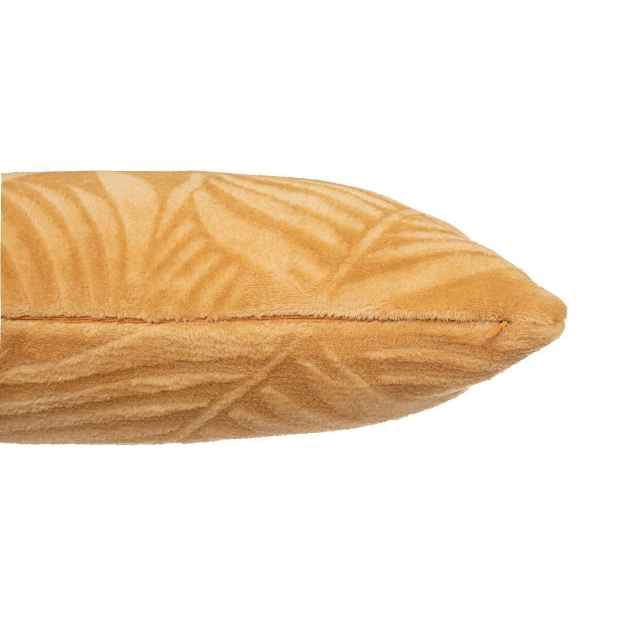 Voir la diapositive 2 : ATMOSPHERA Coussin déco en flannelle  zoa  40x40 ocre