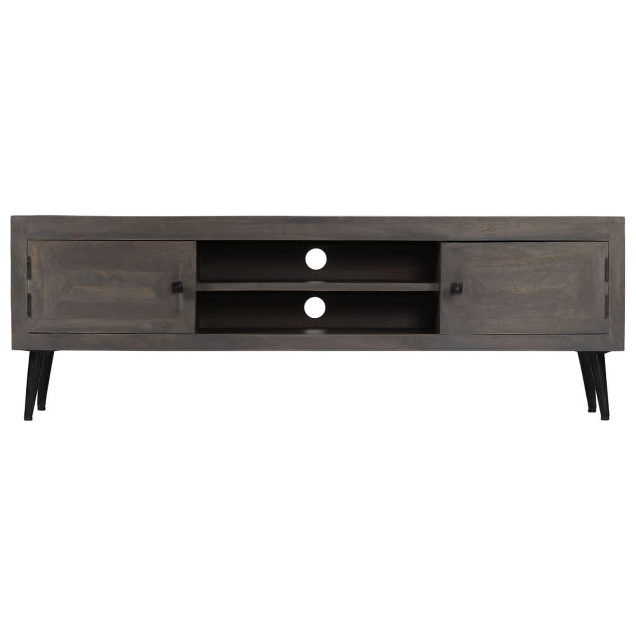 Voir la diapositive 3 : VIDAXL Meuble TV Bois massif de manguier 140 x 30 x 45 cm