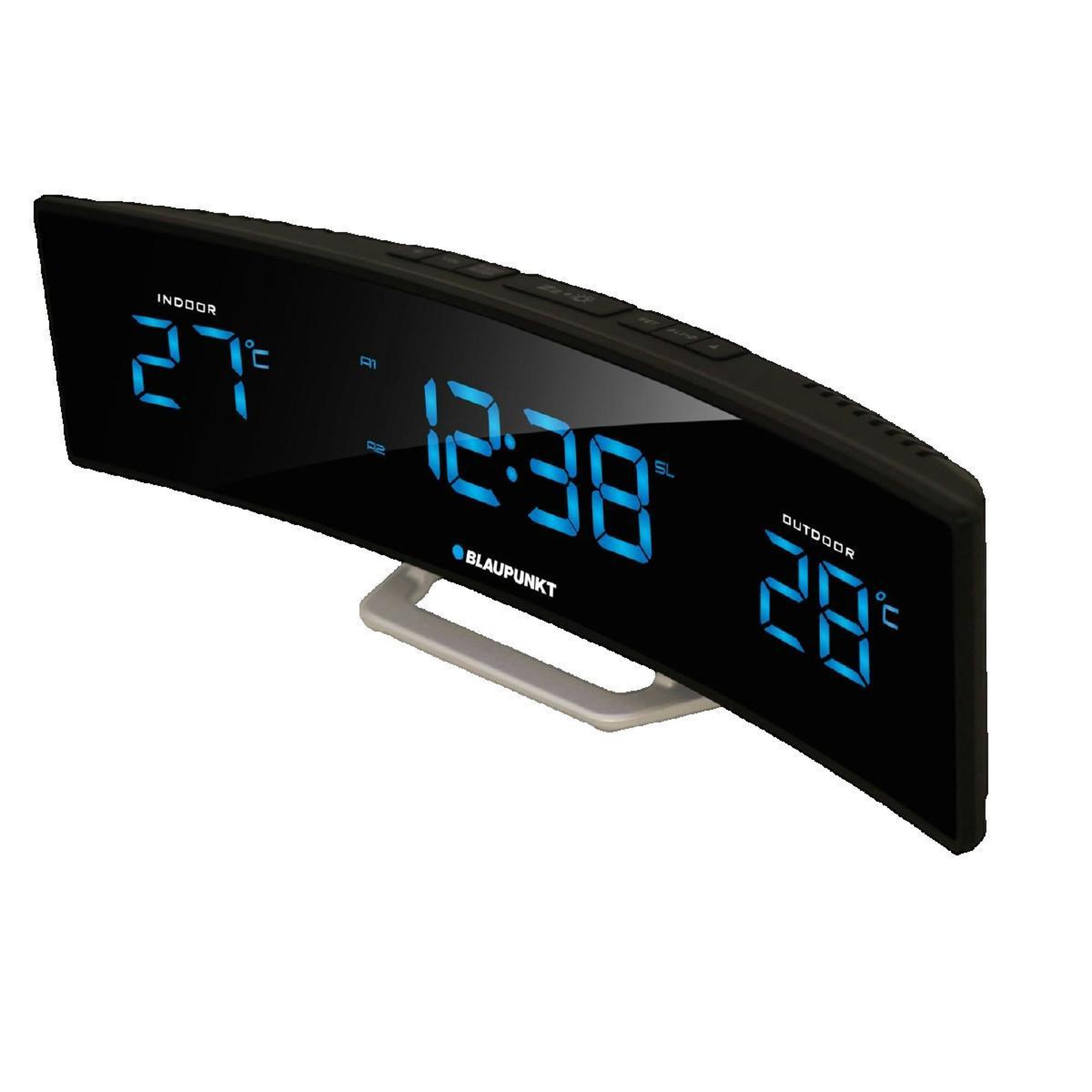 Voir la diapositive 2 : BLAUPUNKT Radio-réveil Blaupunkt CR12BK Moderne avec écran LCD