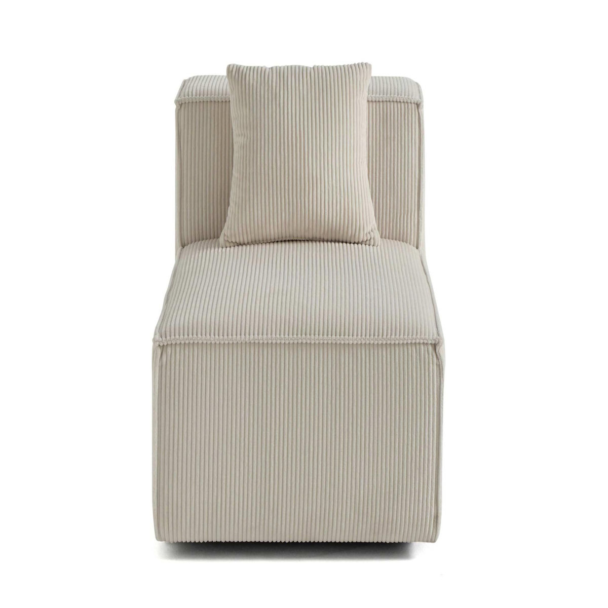 LISA DESIGN Arty - module d'assise - en velours côtelé