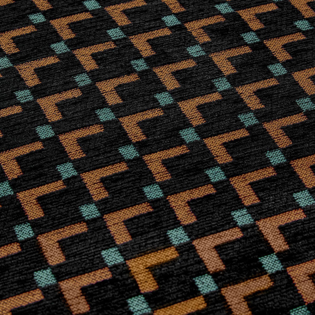 ATMOSPHERA Tabouret d'appoint en tissu jacquard CHIARA