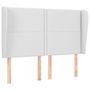 Voir la diapositive 2 : VIDAXL Tete de lit avec oreilles Blanc 147x23x118/128 cm Similicuir