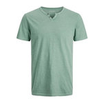 Jack & Jones T shirt  Homme Jack & Jones  plit Neck. Coloris disponibles : Vert