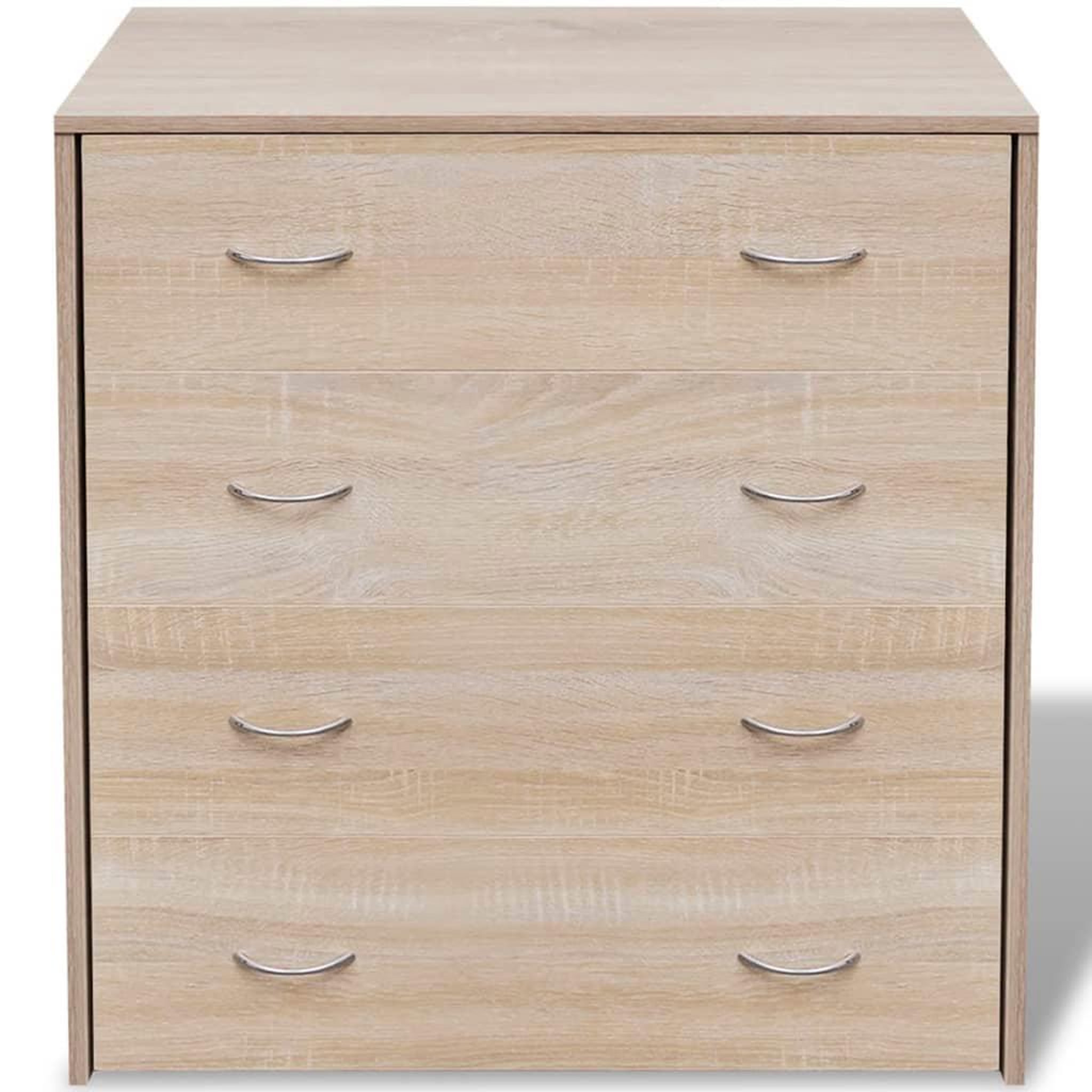 Voir la diapositive 4 : VIDAXL Buffet avec 4 tiroirs 60 x 30,5 x 71 cm Couleur de chene