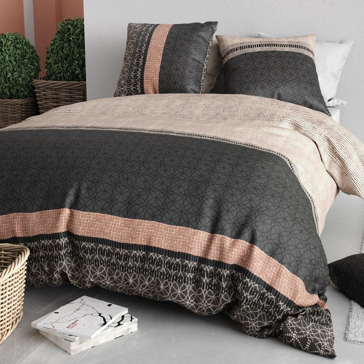 ATELIER DU COTON Parure Housse De Couette 100% Coton 57fils Obsi