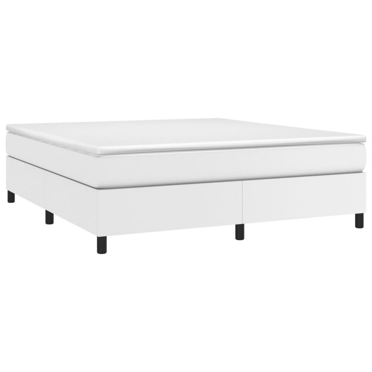 VIDAXL Cadre de lit sans matelas blanc 180x200 cm similicuir