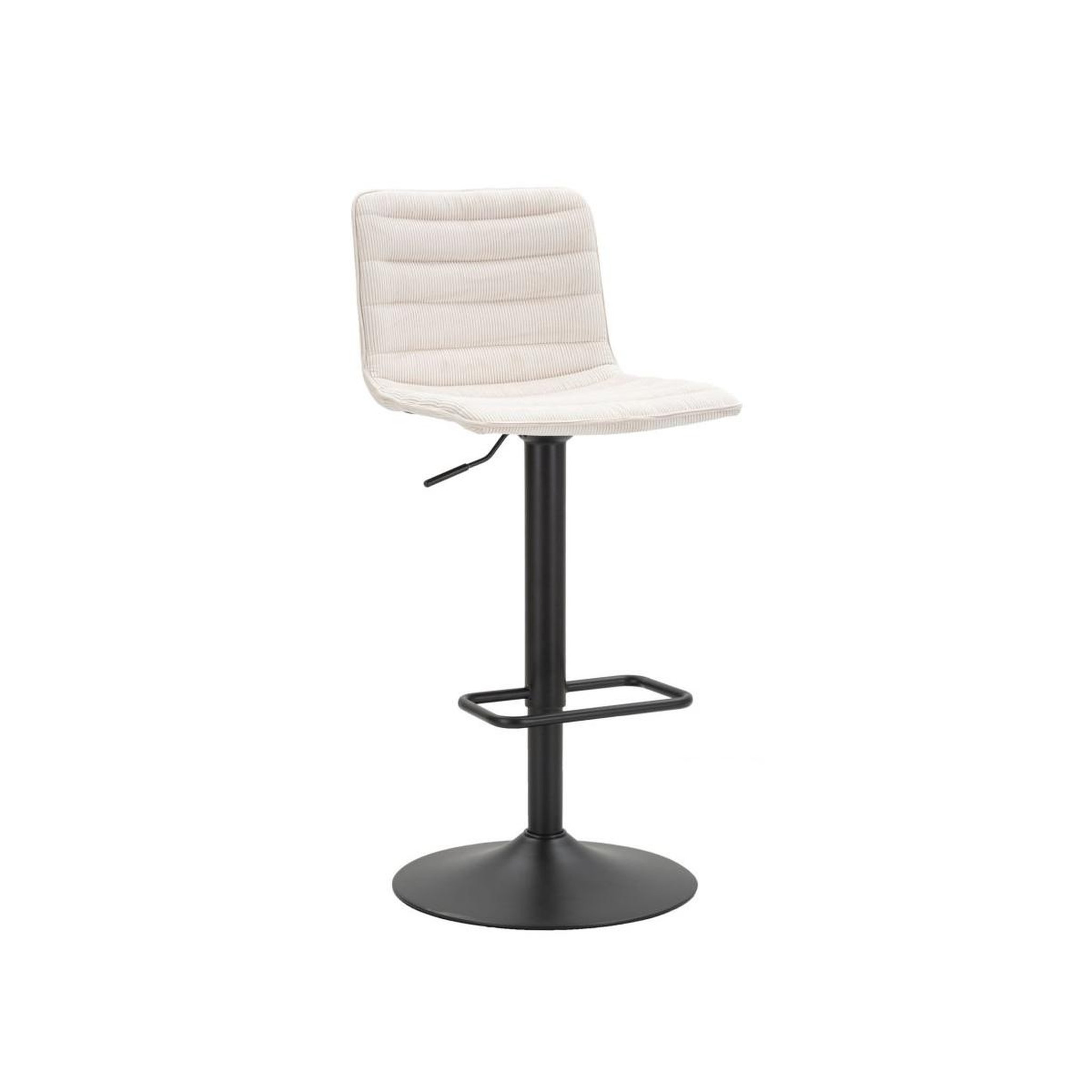 Voir la diapositive 2 : Paris Prix Lot de 2 chaises de bar réglables  destiny  85-107cm noir & blanc