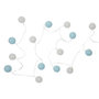 Voir la diapositive 1 : Paris Prix Guirlande Lumineuse Led  Boule  360cm Blanc & Bleu