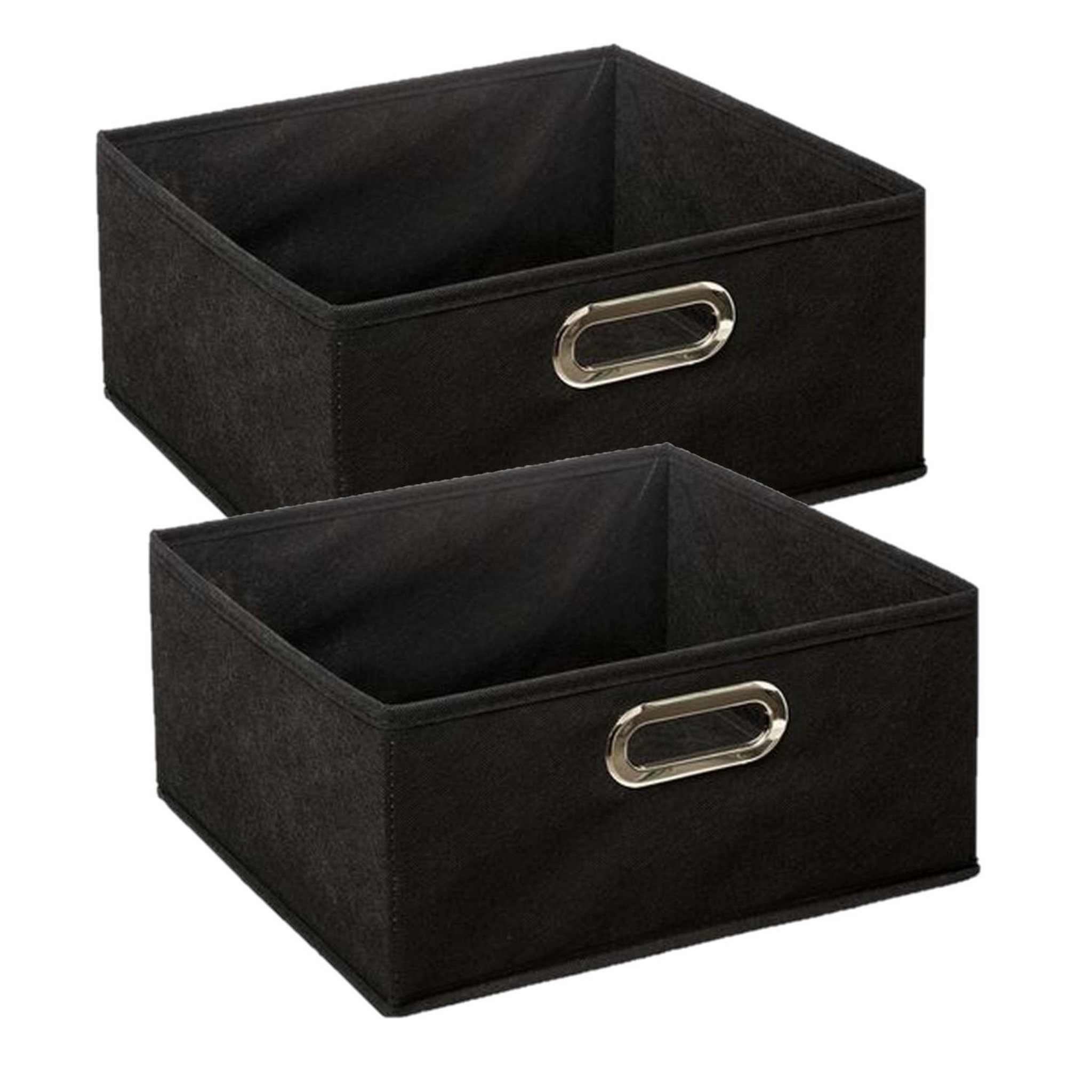 Voir la diapositive 1 : TOILINUX Lot de 2 Boites de rangement en tissu