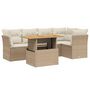 Voir la diapositive 2 : VIDAXL Salon de jardin avec coussins 5 pcs beige resine tressee