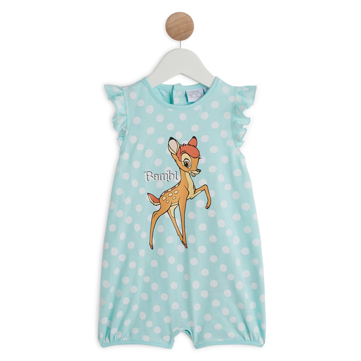 INEXTENSO Combinaison courte jersey verte bébé fille