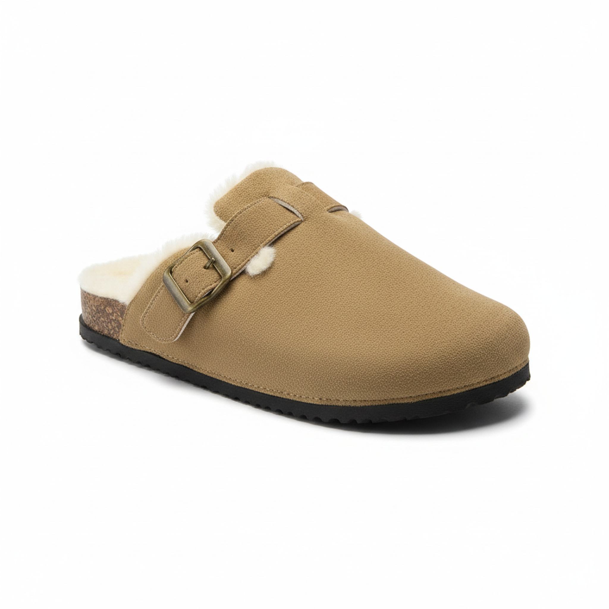 Voir la diapositive 1 : OZABI Ozabi sabots mules femme fourrées suédine boucle ajustable