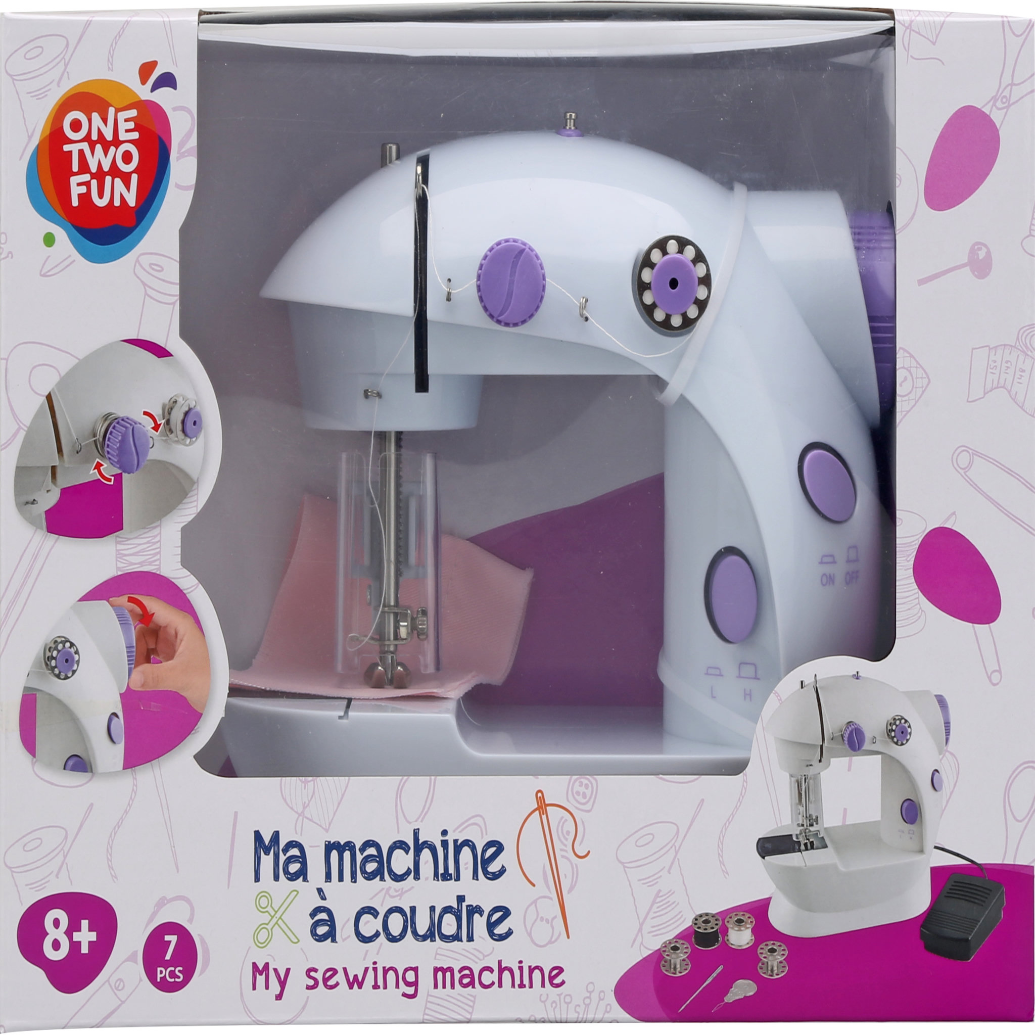 Voir la diapositive 2 : One Two Fun Machine à Coudre 