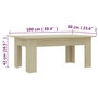 Voir la diapositive 6 : VIDAXL Table basse Chene sonoma 100x60x42 cm Bois d'ingenierie