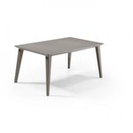 ALLIBERT by KETER Table de jardin - rectangulaire 160cm - cappuccino - en résine - 6 personnes - Lima -Allibert by KETER