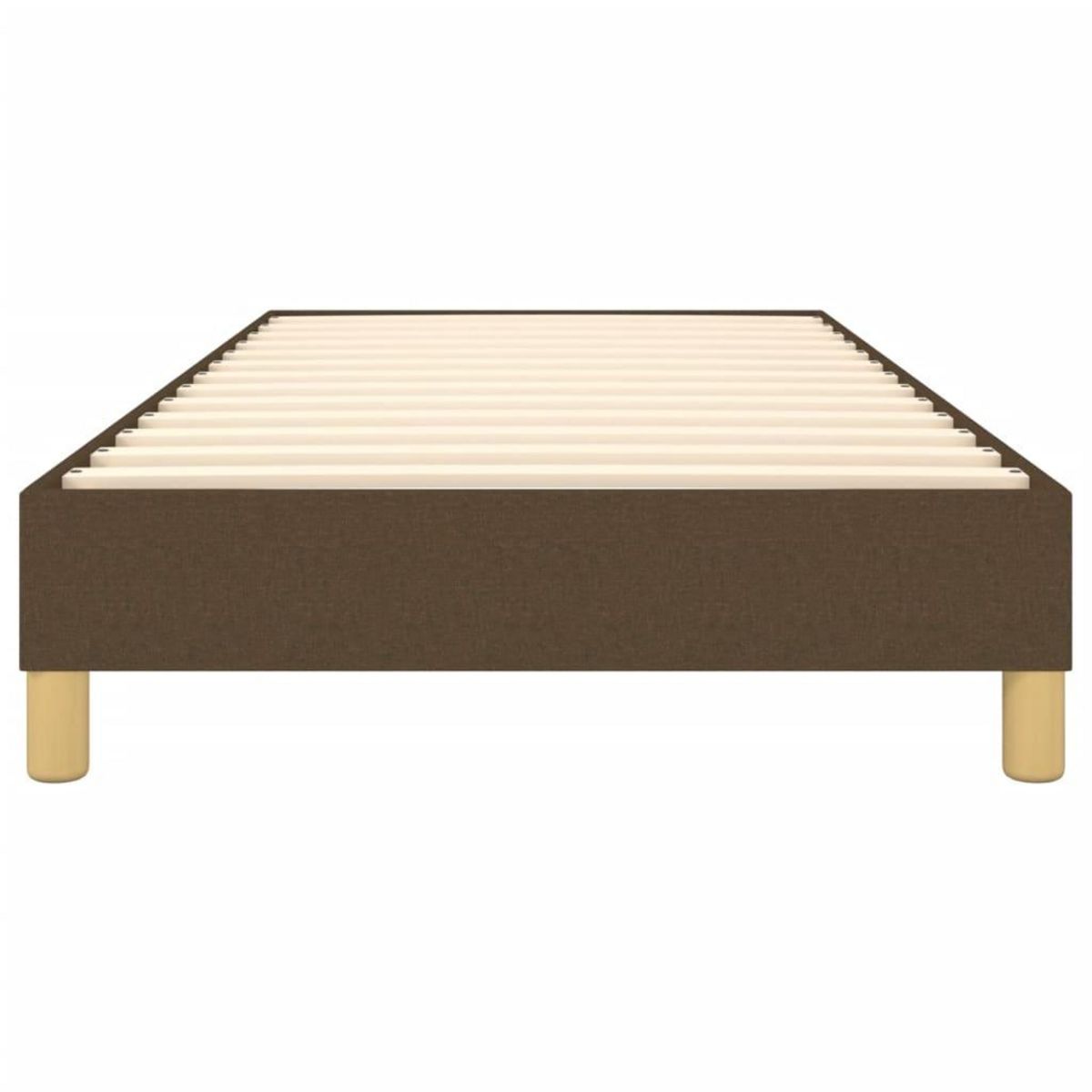 VIDAXL Cadre de lit sans matelas marron fonce 90x190 cm tissu