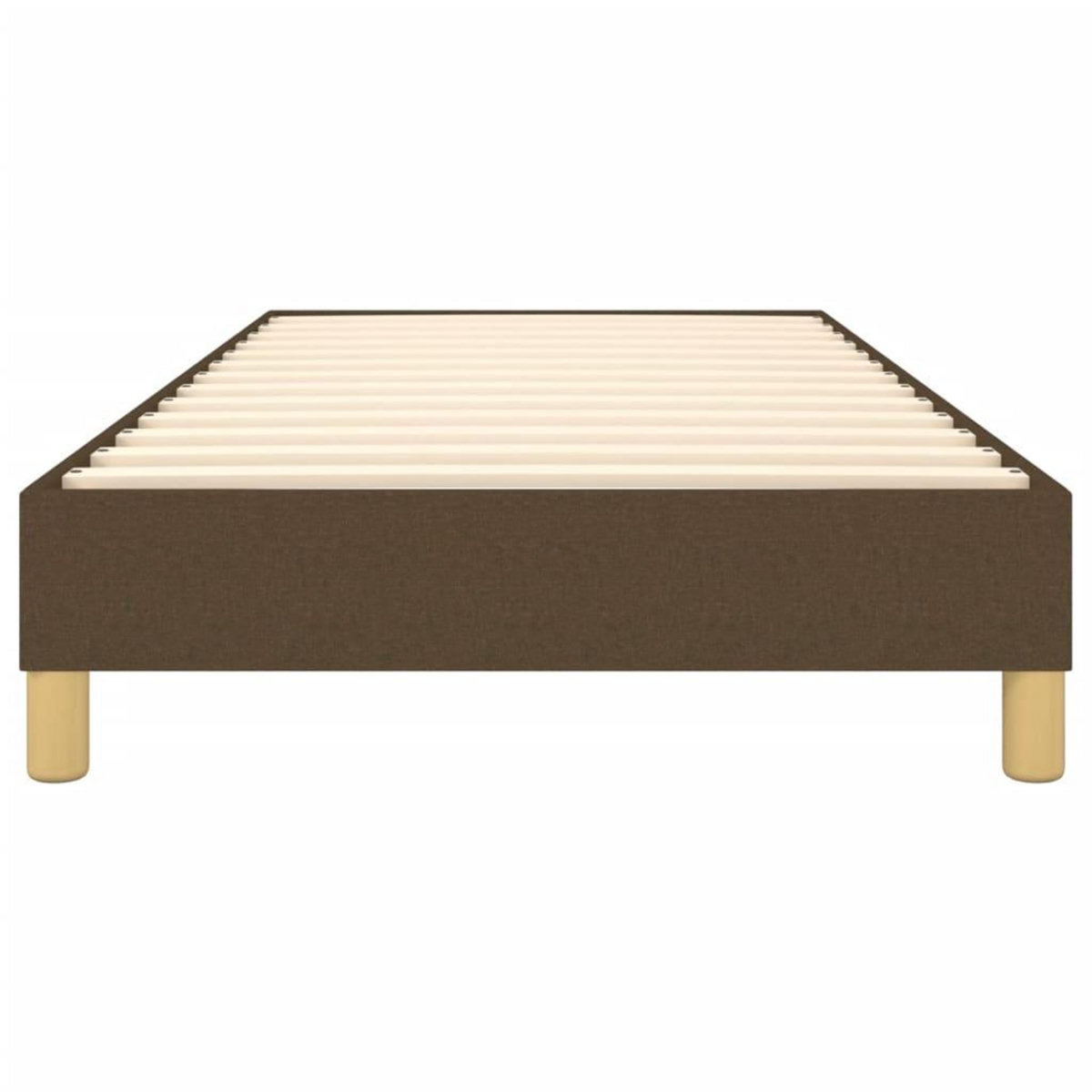 VIDAXL Cadre de lit sans matelas marron fonce 90x190 cm tissu