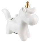 The Home Deco Factory Tirelire enfant Licorne. Coloris disponibles : Jaune, Gris