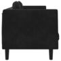 Voir la diapositive 5 : VIDAXL Canape avec coussins 3 places noir velours