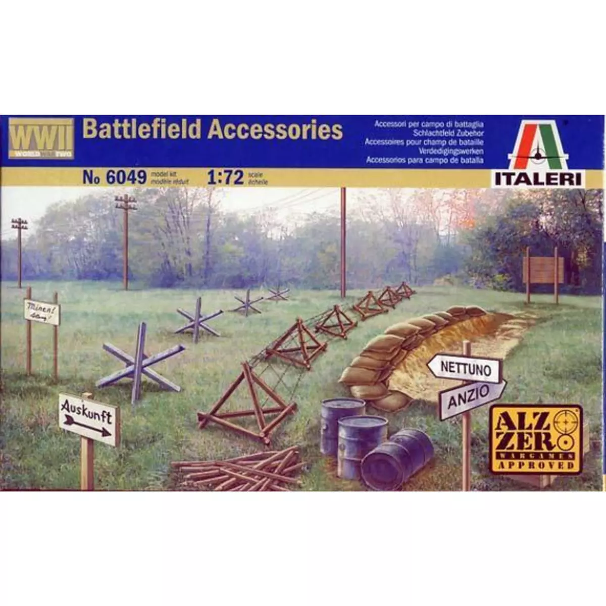 Italeri Accessoires militaires : Champ de bataille WWII