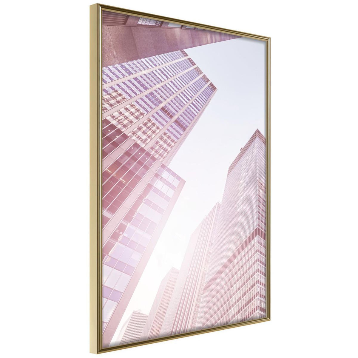 Paris Prix Affiche Murale Encadrée  Steel and Glass Pink