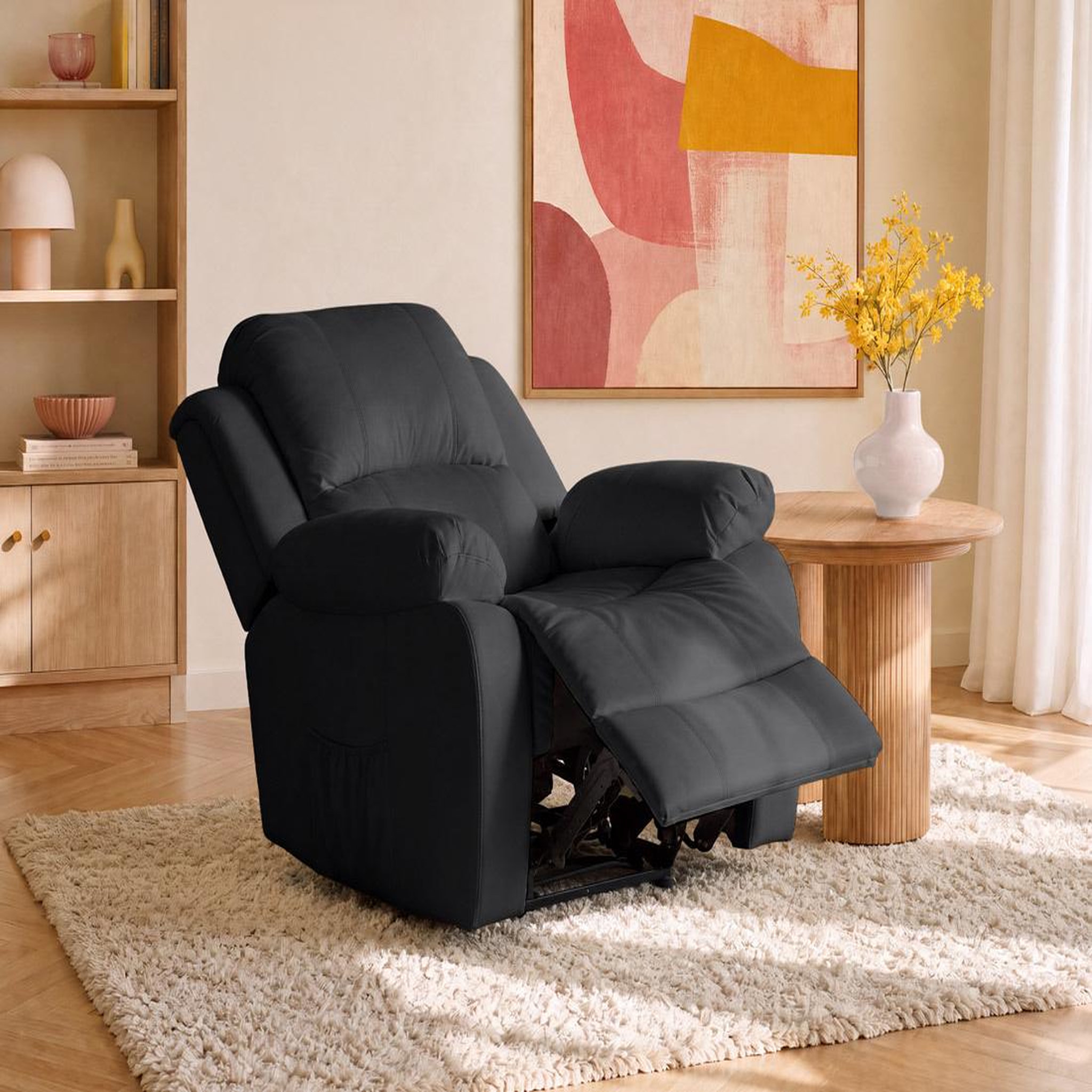 Voir la diapositive 2 : BEST MOBILIER Armand - fauteuil relax électrique en simili