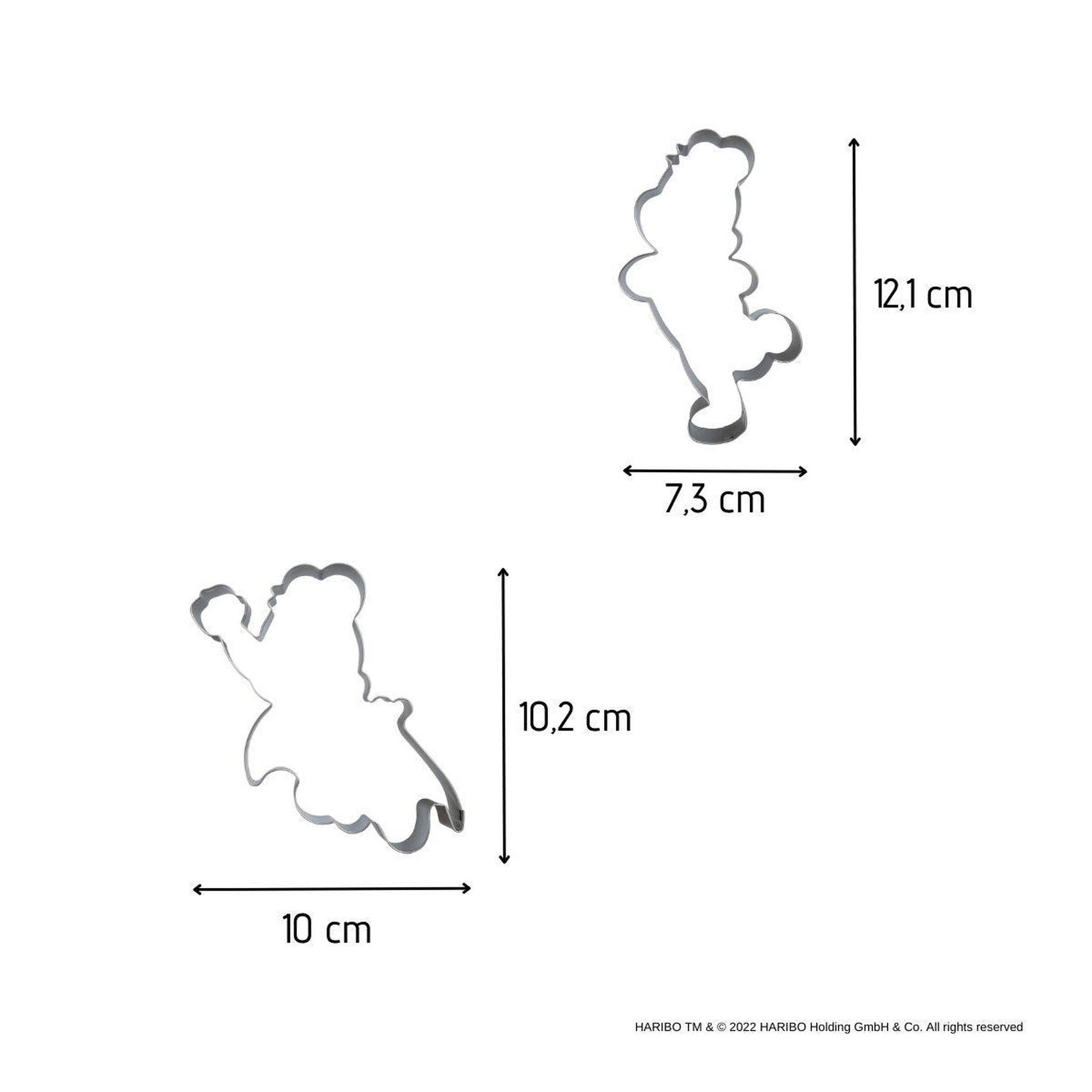 Voir la diapositive 3 : ZENKER Lot de 2 emporte-pièces en inox motif ourson doré zenker haribo