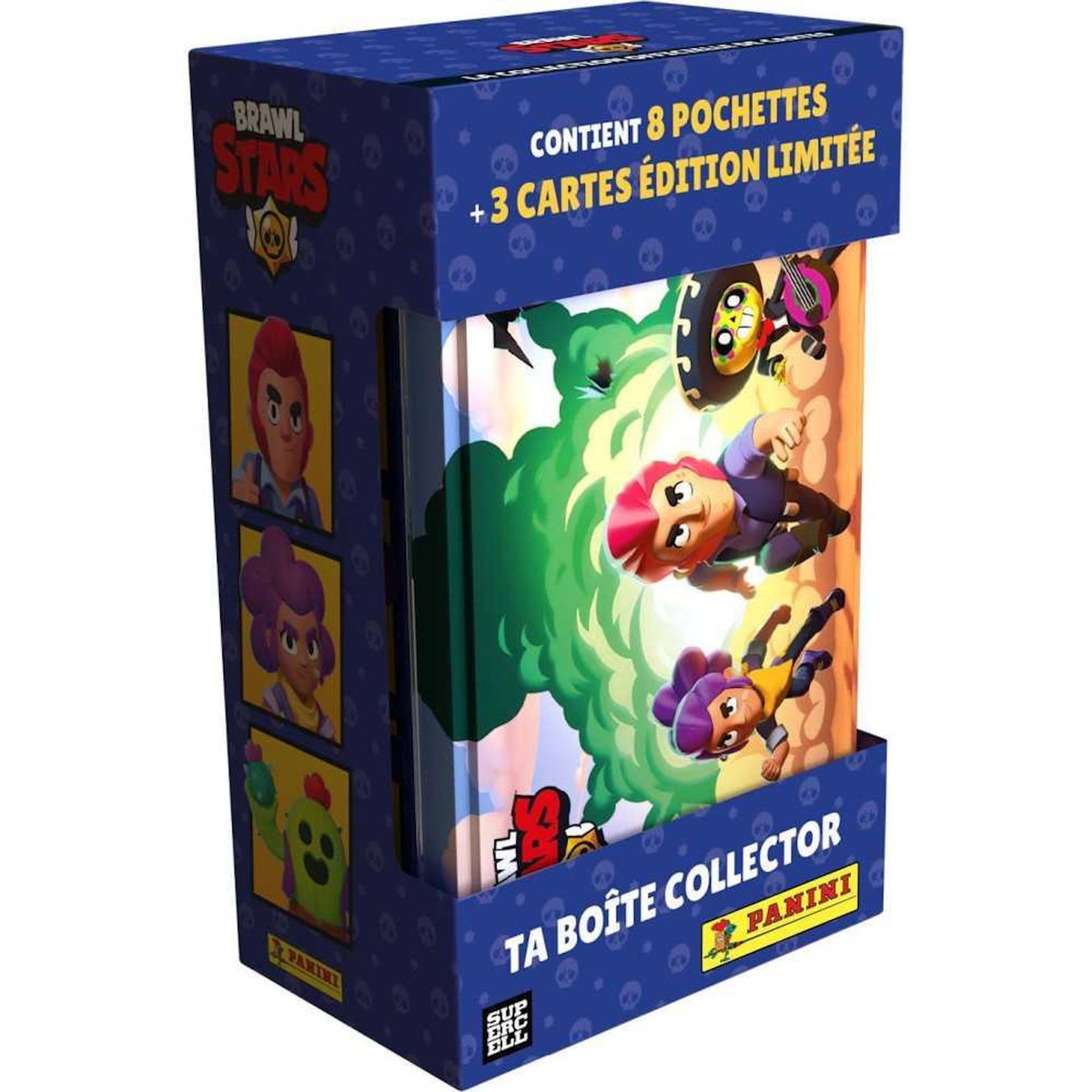 Panini Boîte métal - PANINI - BRAWL STARS TC - 8 pochettes - 64 cartes