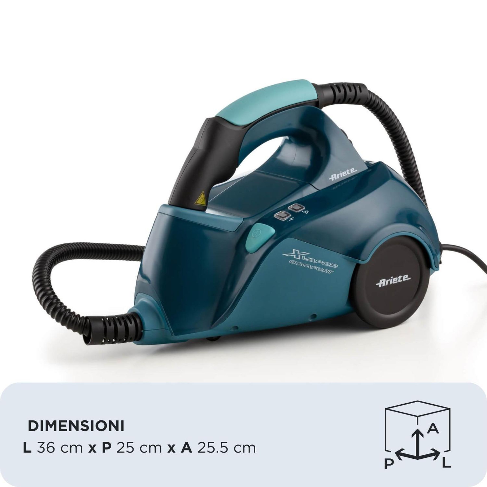 Voir la diapositive 3 : ARIETE Ariete 4145/22 nettoyeur vapeur portable 1,2 l 1500 w bleu
