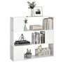 Voir la diapositive 4 : VIDAXL Bibliotheque/Separateur de piece Blanc brillant 100x24x94 cm