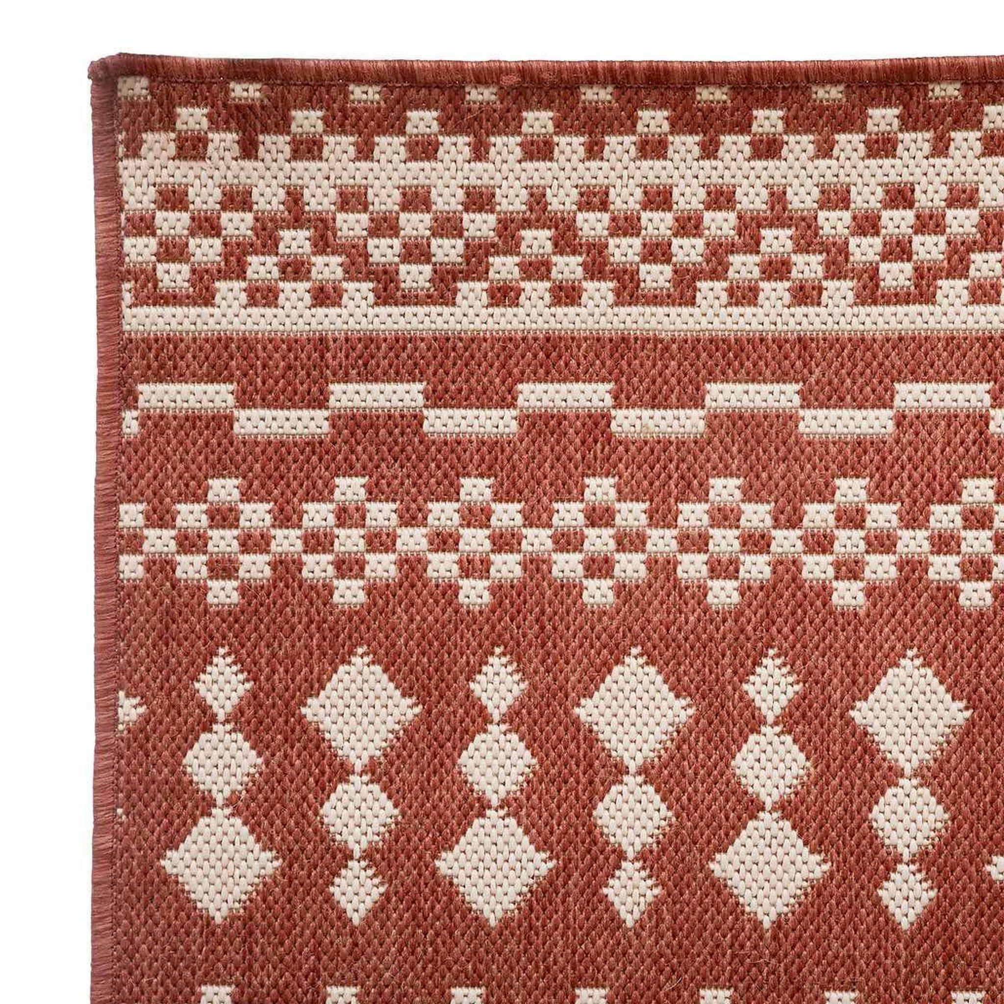 Voir la diapositive 2 : ATMOSPHERA Tapis déco imprimé  colyn  120x160cm terracotta