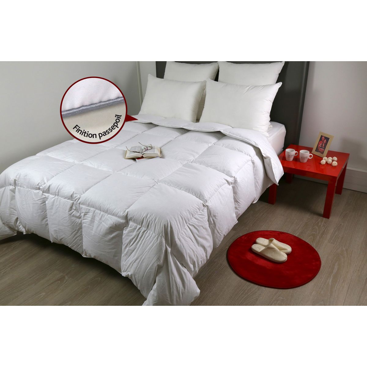 DODO Couette chaude percale 80% duvet 20% plumettes GROENLAND