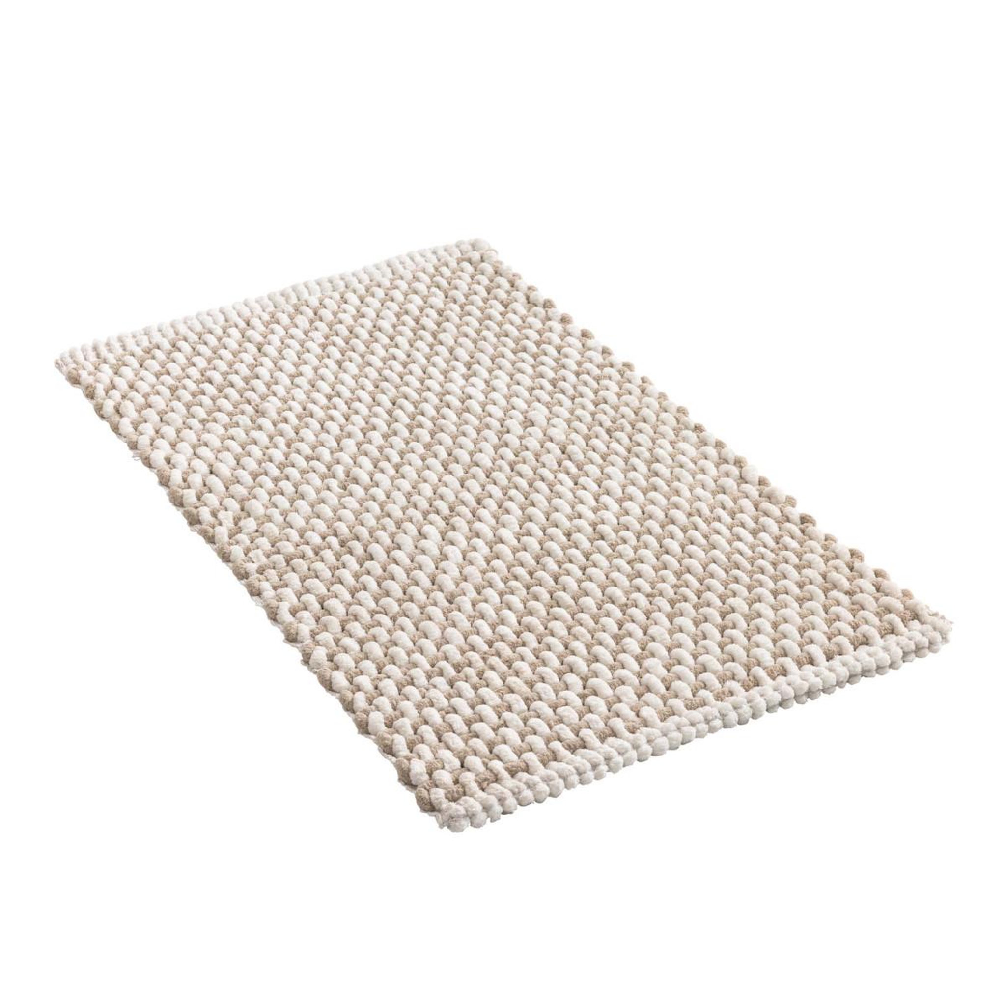 Voir la diapositive 2 : Douceur d'Intérieur Tapis de bain en chenille  rafael  50x80cm sable